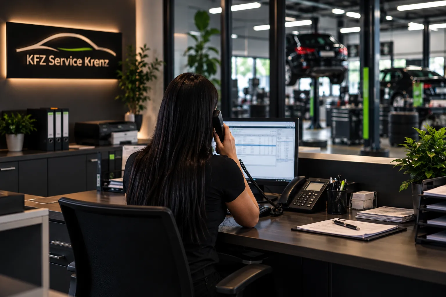 Büro und Kundenbetreuung bei KFZ Service Krenz